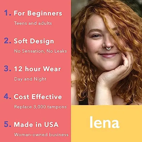 Lena Menstrual Cup | 12hr Reusable Period Silicone Soft Cup | Tampon and Pad Alternative Lena Au supplements