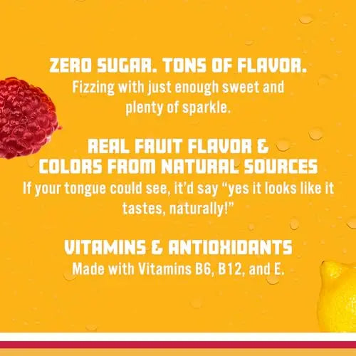 Sparkling Ice, Raspberry Lemonade Sparkling Water, Zero Sugar Flavored Water Sparkling Ice Au supplements