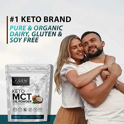 Keto MCT Oil Powder Pure Coconut MCT Keto Coffee Creamer | Premium Quality C8 Easily Absorbed & Digested K GEN ketogenic enhancement Au supplements