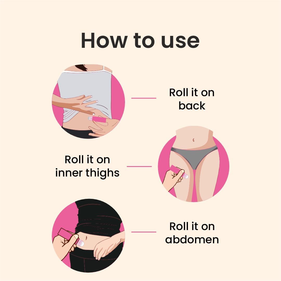 Cramp Aid Roll On for Menstrual Cramps | Instant Period Pain Relief | | Natural & Ayurvedic Alternative to hot Bags | Fits in Pocket Generic Au supplements