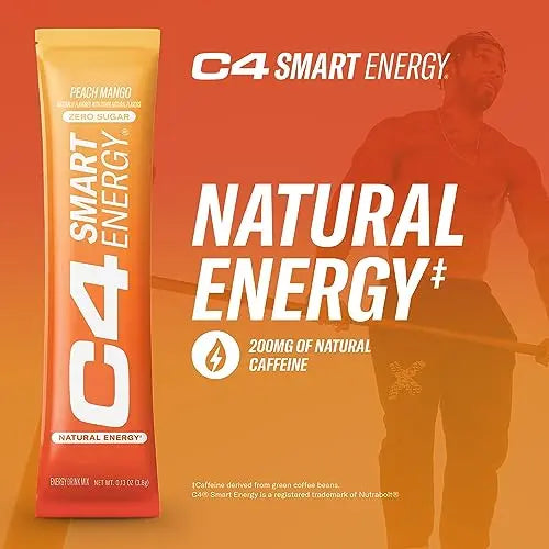 C4 Smart Energy Powder Stick Packs - Sugar Free Performance Fuel & Nootropic Brain Cellucor Au supplements