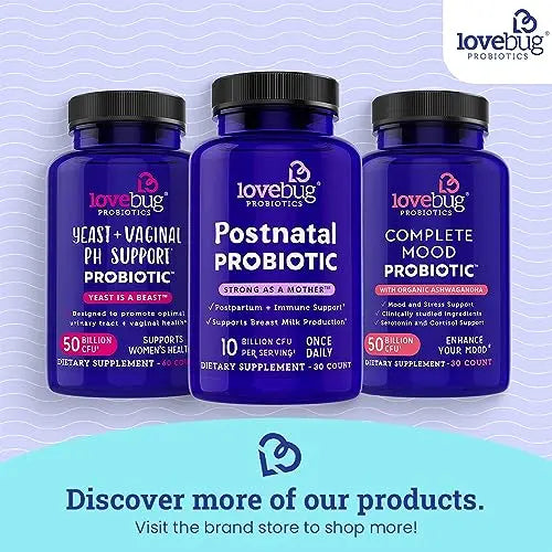 Lovebug Yeast + Vaginal pH Support | Clinically Studied Ingredients for Yeast & UTIs lovebug PROBIOTICS Au supplements