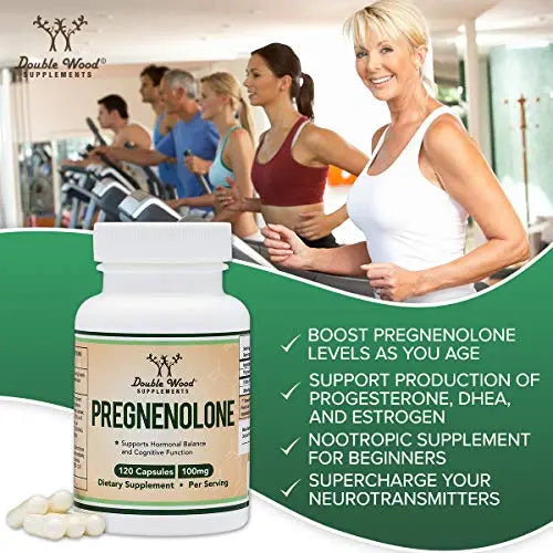 Pregnenolone 100mg per Serving (Converted to Progesterone to Boost Progesterone Double Wood Supplements Au supplements