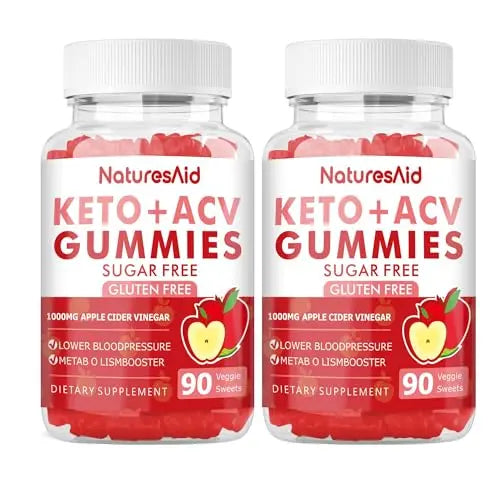 (2 Pack) 180 CT Keto Acv Gummies for Advanced Weight Loss & Belly Fat Burn - Pro Natures Aid Au supplements