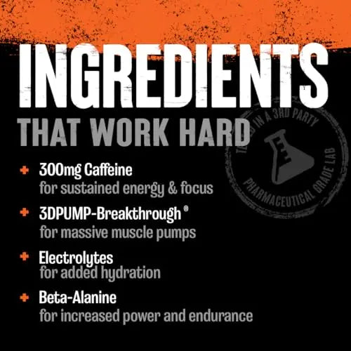 Animal Primal Muscle Hydration + Preworkout Powder – Contains Beta Alanine, 3DPump Animal Au supplements
