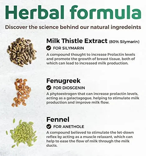 USDA Organic Lactation Supplement - Increase Milk Supply with Herbal Breastfeeding PURE CO Au supplements