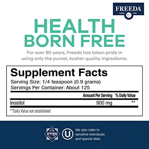 FREEDA Inositol Powder from Myo-Inositol - Hormone Balance for Women - PCOS Supplem FREEDA Au supplements