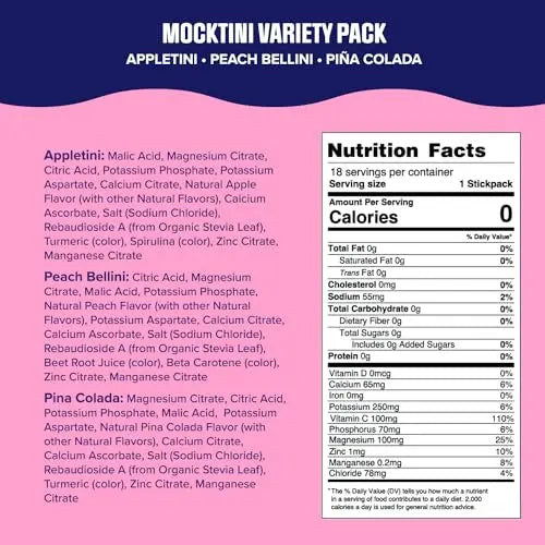 Ultima Replenisher Daily Electrolyte Drink Mix – Mocktini Variety, 18 Stickpacks – Hydration Ultima Replenisher Au supplements