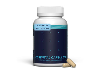 Blueprint Bryan Johnson Essential Capsules - Daily Multivitamin/Multimineral for Women and Men - Antioxidant Supplement with Calcium, Vitamin B1, Vitamin D, and Zinc