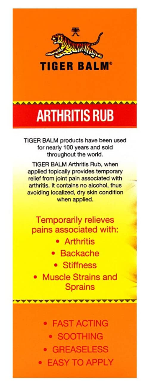 Tiger Balm Balm Arthritis Rub Tiger Balm Au supplements