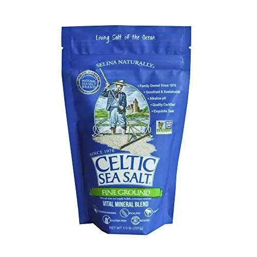 Celtic Sea Salt, Fine Ground, 8 Ounce, 0.5 Pound (Pack of 1) Celtic Sea Salt Au supplements
