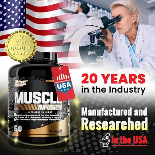 Nutrex Research Whey Protein Powder, Chocolate Muscle Infusion Whey Isolate w/EAA Nutrex Research Au supplements