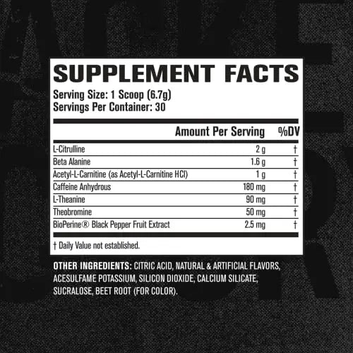 Jacked Factory NITROSURGE Shred Pre Workout Supplement - Energy Booster, Instant Jacked Factory Au supplements