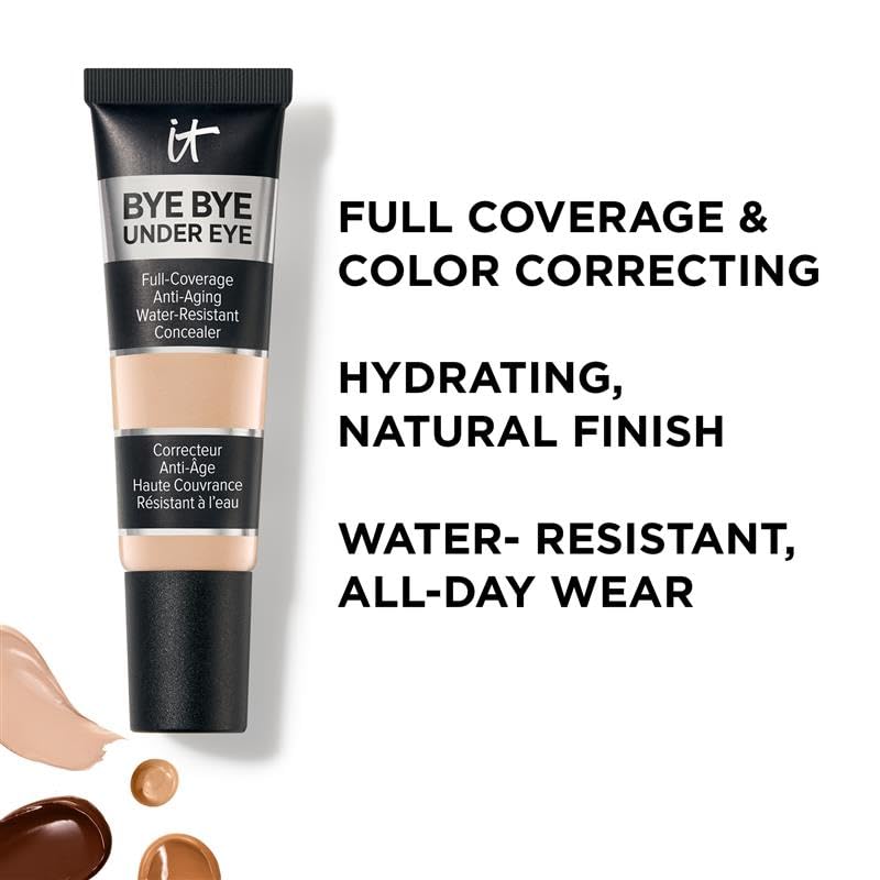 IT Cosmetics Bye Bye Under Eye Concealer (Light Nude) - Water-Resistant, Full Coverage Brightening Concealer For Dark Circles, Fine Lines, Redness & Discoloration, Anti-Aging, 24H Wear - 0.4 fl oz IT Cosmetics Au supplements