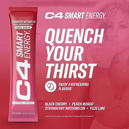 C4 Smart Energy Powder Stick Packs - Sugar Free Performance Fuel & Nootropic Brain Cellucor Au supplements