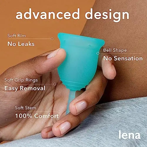 Lena Menstrual Cup | 12hr Reusable Period Silicone Soft Cup | Tampon and Pad Alternative Lena Au supplements