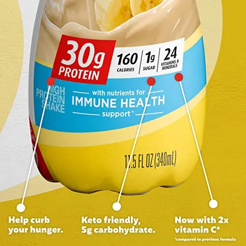 Premier Protein Shake, Bananas & Cream, 30g Protein, 1g Sugar, 24 Vitamins & Minerals Premier Protein Au supplements
