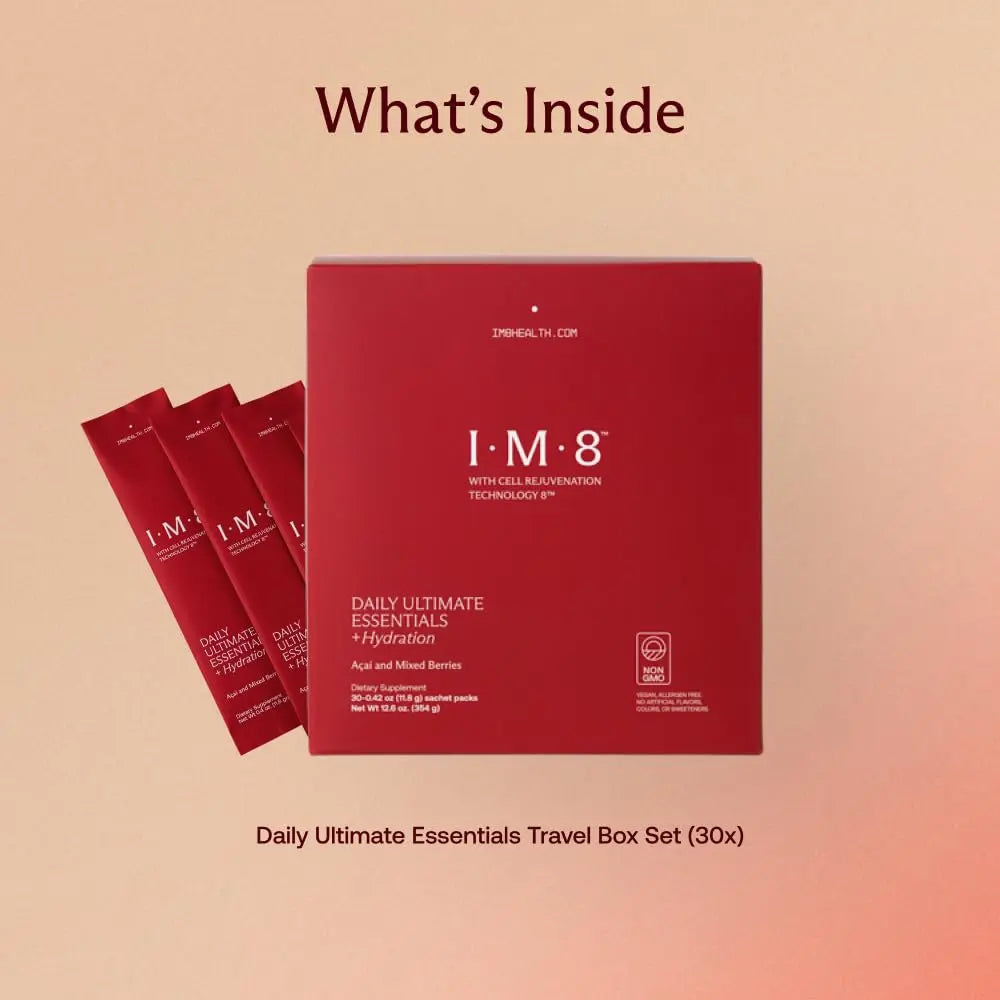 IM8 Daily Ultimate Essentials All-in-One Multivitamin Supplement, 92 Nutrient Rich Ingredients CoQ10, Probiotics, Vitamins, Greens, Gluten Free, Vegan, IM8 Au supplements