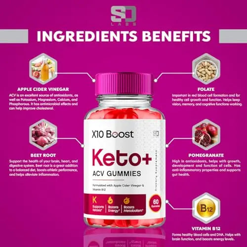 (2 Pack) X10 Boost Keto ACV Gummies Advanced Weight Loss, X10 Boost Keto S.O Labs Au supplements
