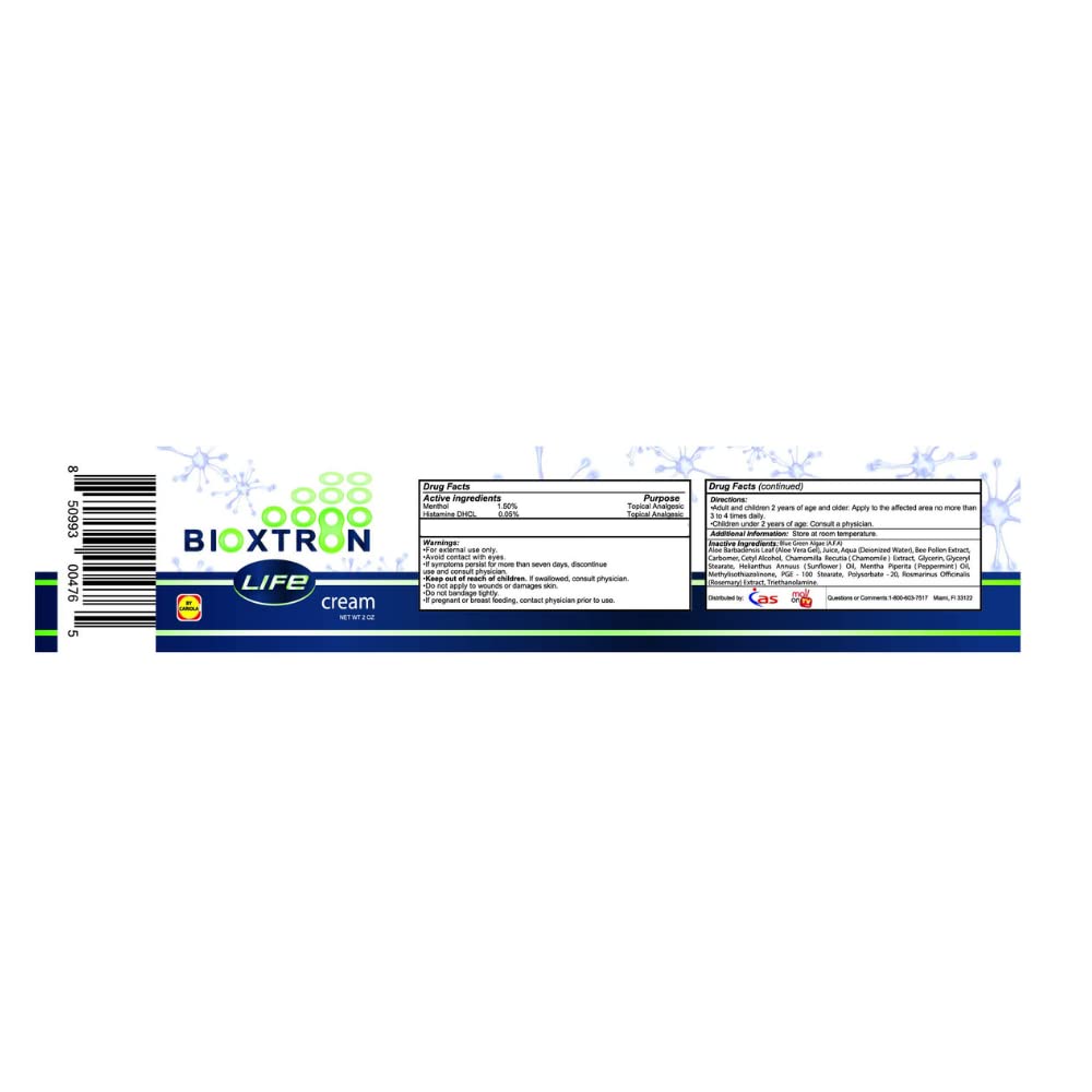 Bioxtron Life AFA Stem Cell Supplement - Joint Support & Muscle Pain - Immune System Support - Support Energy Levels - Stem Cell Production - Blue Green Algae Spirulina - 90 Caps + Cream 2 oz Bioxtron Au supplements
