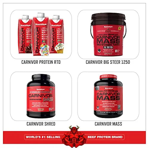 MuscleMeds Carnivor Beef Protein Isolate Powder, Chocolate Peanut Butter, 4.14 Pound MuscleMeds Au supplements