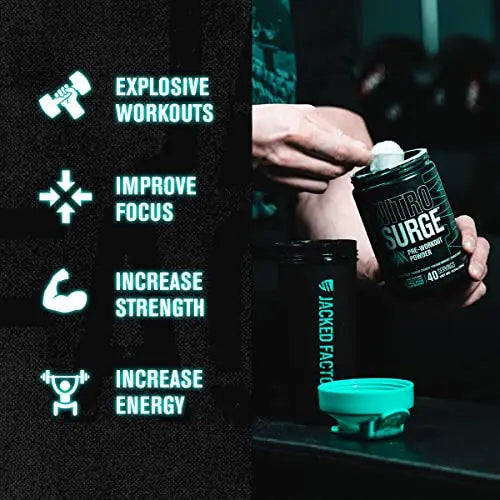 Jacked Factory Nitrosurge Max Nootropic Pre Workout Powder - Premium Pre Workout Jacked Factory Au supplements