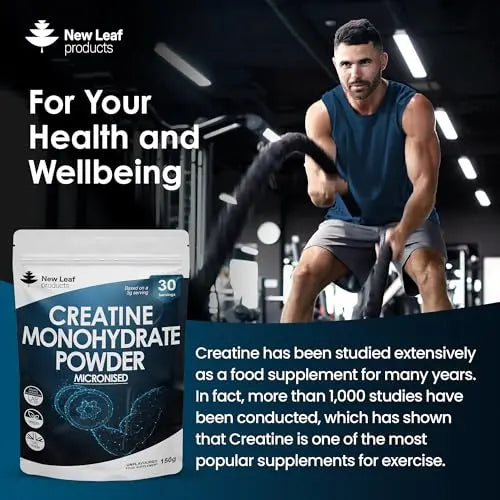 Creatine Monohydrate Powder 100% Pure Micronized Creatine - 150g Increased Absorption NEW LEAF PRODUCTS Au supplements