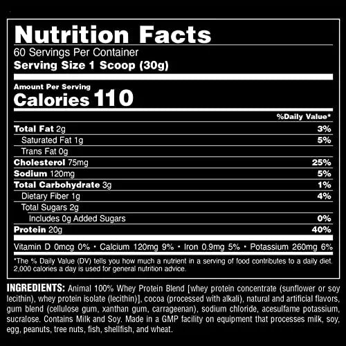 Animal 100% Whey Protein Powder – Whey Blend for Pre- or Post-Workout, Recovery Animal Au supplements