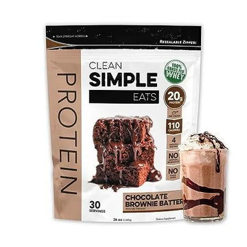 Clean Simple Eats Chocolate Brownie Batter Whey Protein Powder, Natural Sweetened Clean Simple Eats Au supplements