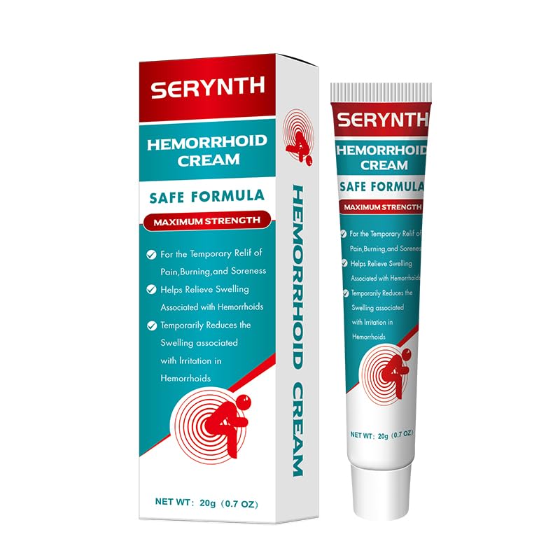 SERYNTH Hemorrhoid and Anal Fissure Ointment, Hemorrhoid Treatment, Fast Relief from Swelling, Pain, Itching, Burning (20g) SERYNTH Au supplements