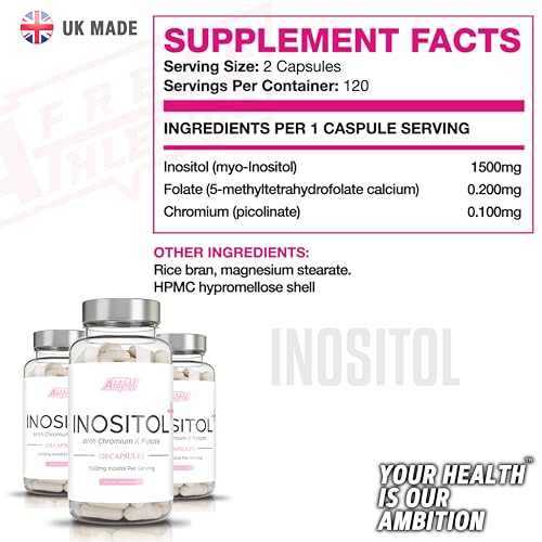 Myo-Inositol Capsules by Freak Athletics - Inositol Capsules with Chromium & Folate Freak Athletics Au supplements