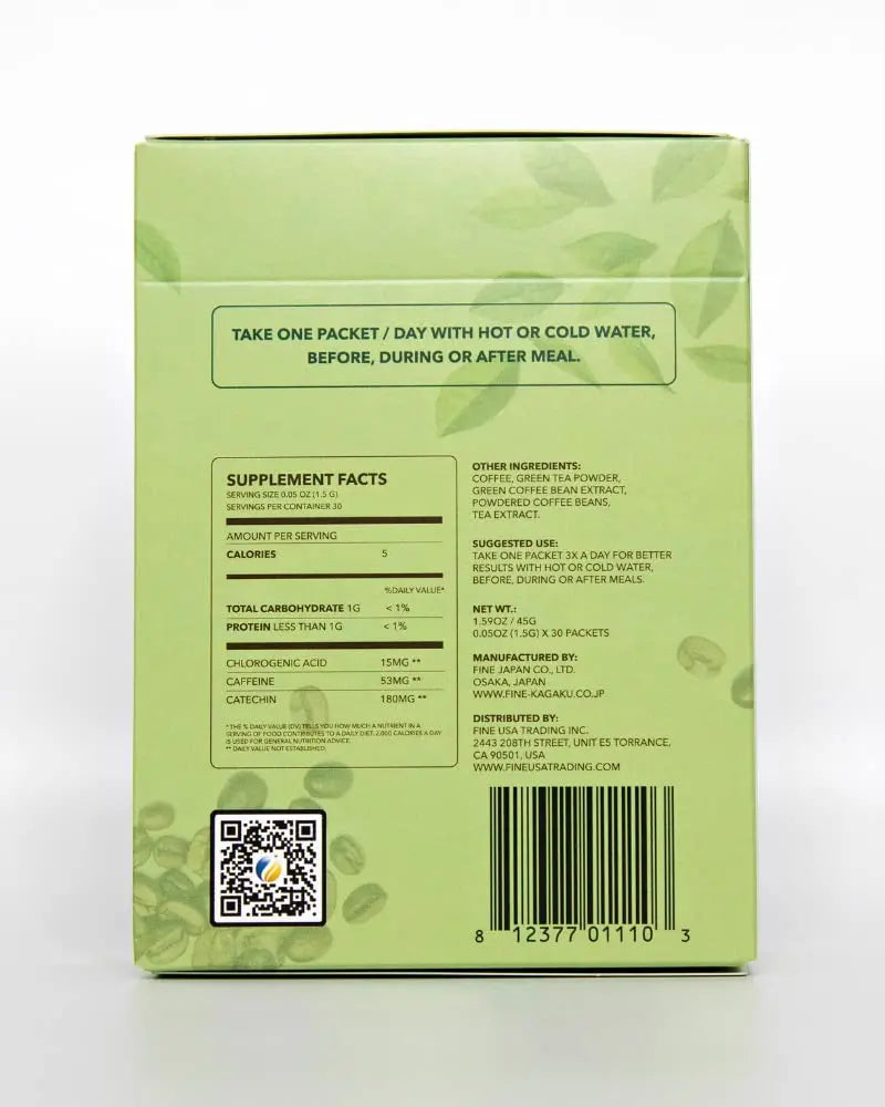 Fine USA Green Tea & Coffee | Clean Energy & Focus | Boost Metabolism | Catechins FINE USA Au supplements