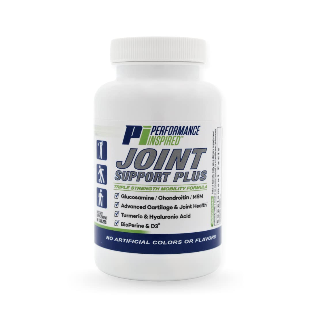PERFORMANCE INSPIRED Nutrition Joint Support Plus – Glucosamine, Chondroitin, Turmeric & BioPerine – Triple Strength Joint Comfort & Mobility Support – 90 Count PERFORMANCE INSPIRED Au supplements