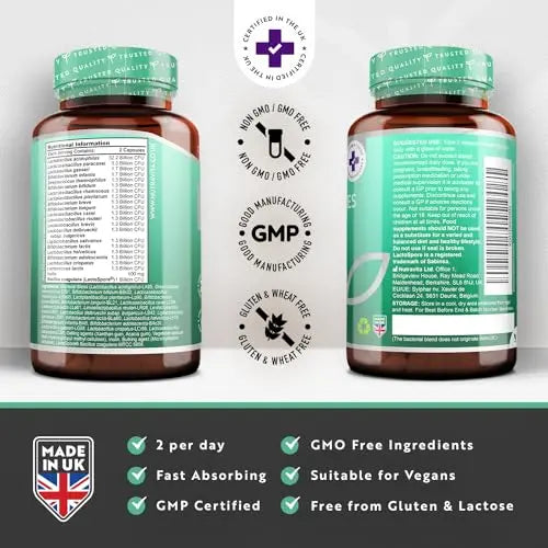 60 Billion CFU Probiotic Cultures - Scientifically Backed Lactospore® for Good Gut Flora Nutravita Au supplements