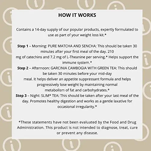 Hyleys 14 Day Weight Loss Tea - 42 Tea Bags (1 Pack), Detox Tea for Cleanse HYLEYS Au supplements