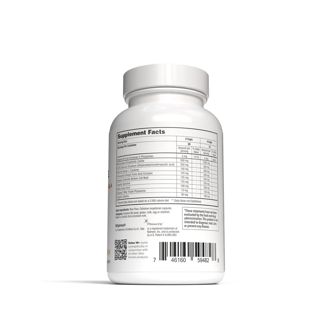 Ultra Human Daily Wellness Support – Heavy Metal Detox Cleanse, with Zeolite, Shilajit, Organic Chlorella & Spirulina, NAC & Alpha Lipoic. Supports Daily Detox, Cognition, Immune System -(Made in USA) Ultra Human Au supplements