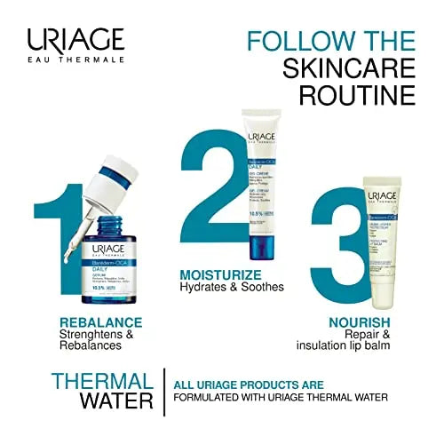 URIAGE Bariederm Cica-Lips Protecting Balm Duo, 2 x 0.5 fl.oz. each | Repairs Uriage Au supplements