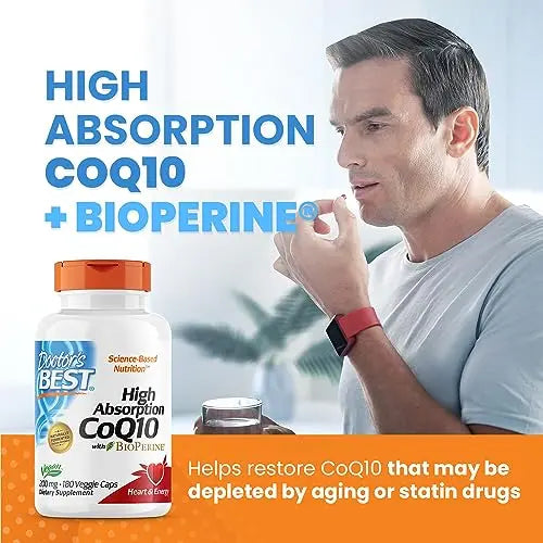 Doctor's Best High Absorption CoQ10 with BioPerine, Non-GMO, Gluten & Soy Free Doctor's BEST Au supplements