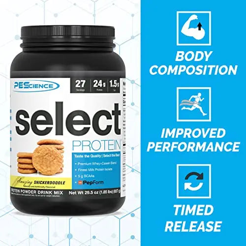 PEScience Select Low Carb Protein Powder, Snickerdoodle, 27 Serving, Keto Friendly PEScience Au supplements