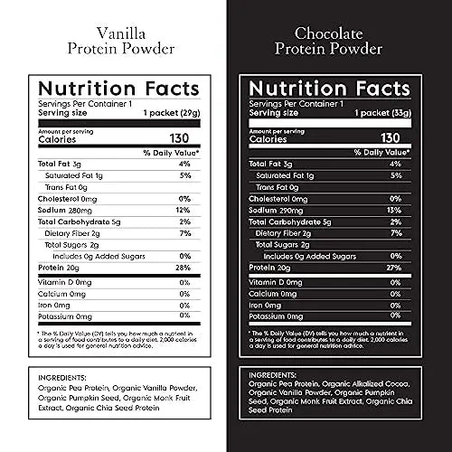 Truvani Organic Vegan Protein Powder Sample Pack - 20g of Plant Based Protein, Organic Truvani Au supplements