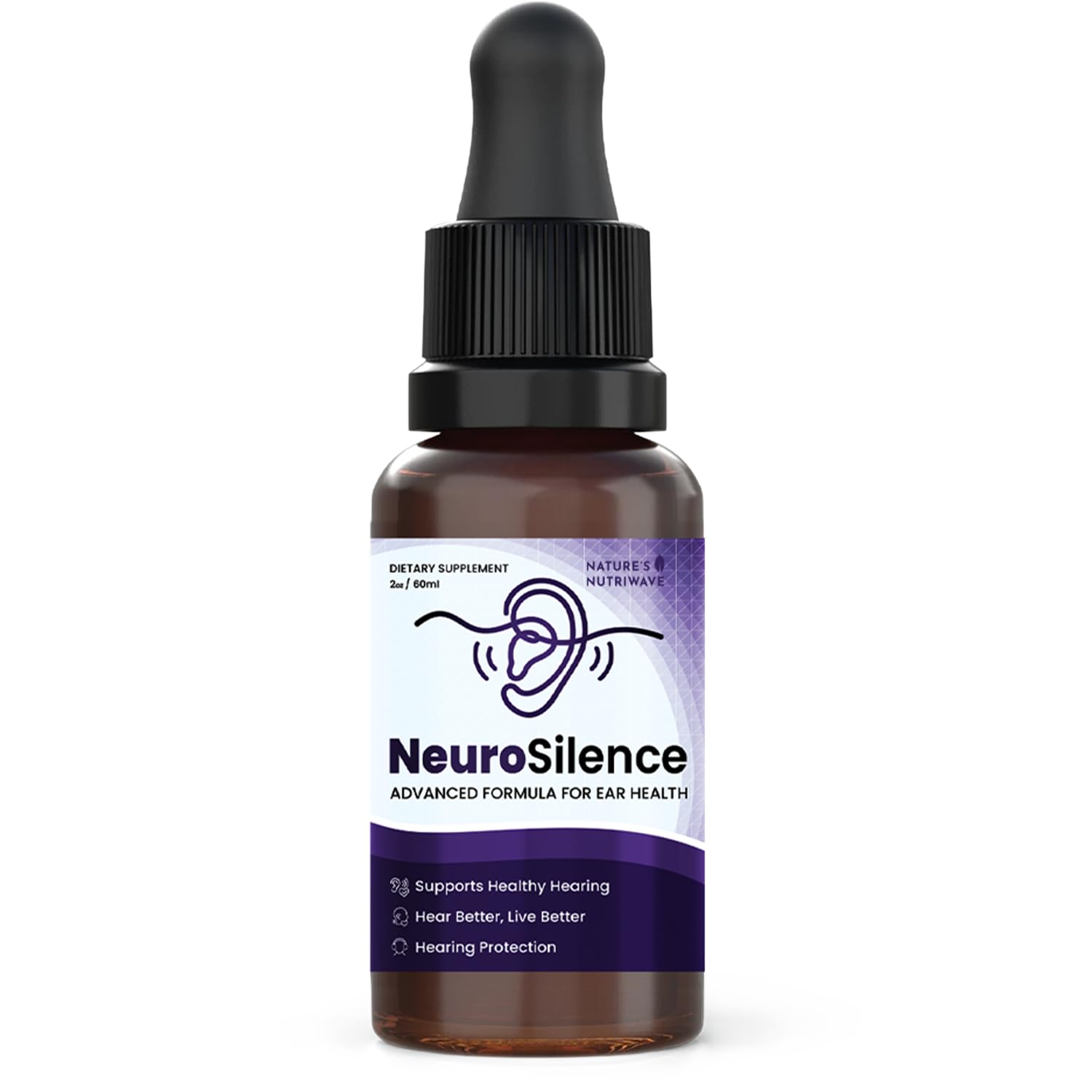Nature’s NutriWave NeuroSilence Liquid Drops – Natural Botanical Blend – Non-GMO, Easy-to-Use Daily Formula – Made in USA, GMP-Certified Facility – 2oz Bottle, 60 Servings, 1 Month Supply Nature’s NutriWave Au supplements