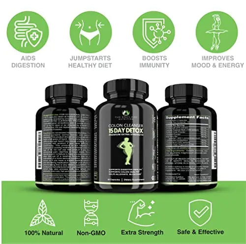 Colon Cleanser Detox. Premium 15 Day Fast-Acting Detox Cleanse Diet Pills, Probiotic THE ENCLARE NUTRITION Au supplements