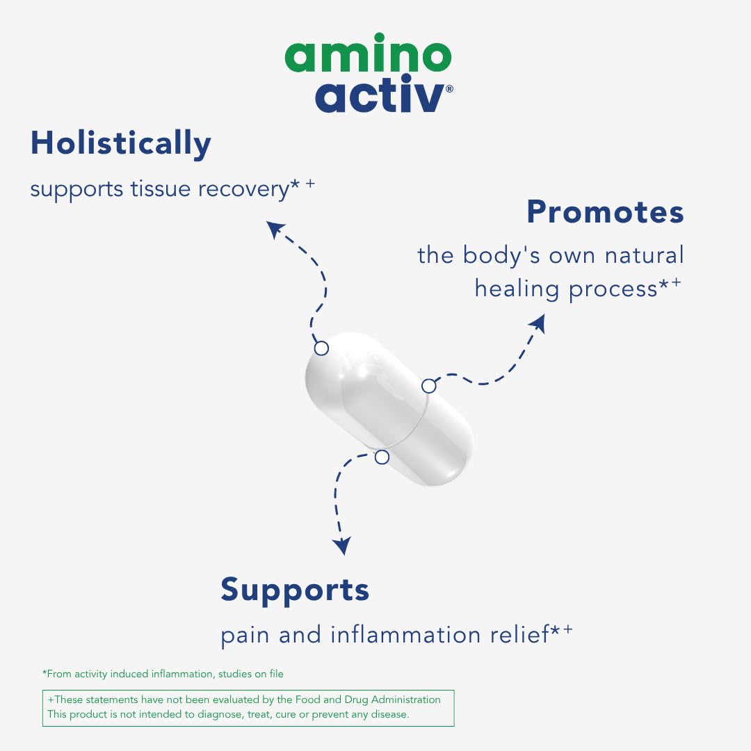 Amino Activ - Fast Holistic Support for Pain & Inflammation Caused by Activity/Exercise (180 Capsules) Amino Activ Au supplements