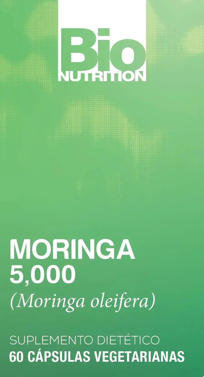 Bio Nutrition Moringa 5000mg 60 Vegetarian Capsules | Complete Green Superfood | Nature's Multivitamin | Energy and Gut Health Bio Nutrition Au supplements