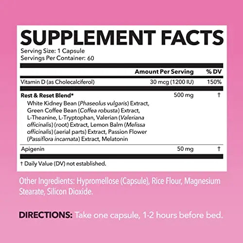 Night Time Fat Burner for Women | Weight Loss and Sleep Support Blend With Apigenin HAVASU NUTRITION Au supplements
