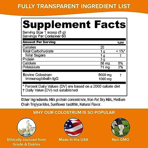Pure Velvet Colostrum Powder for Gut Health, Bloating, Hair Growth, Immune Support Pure Velvet Au supplements