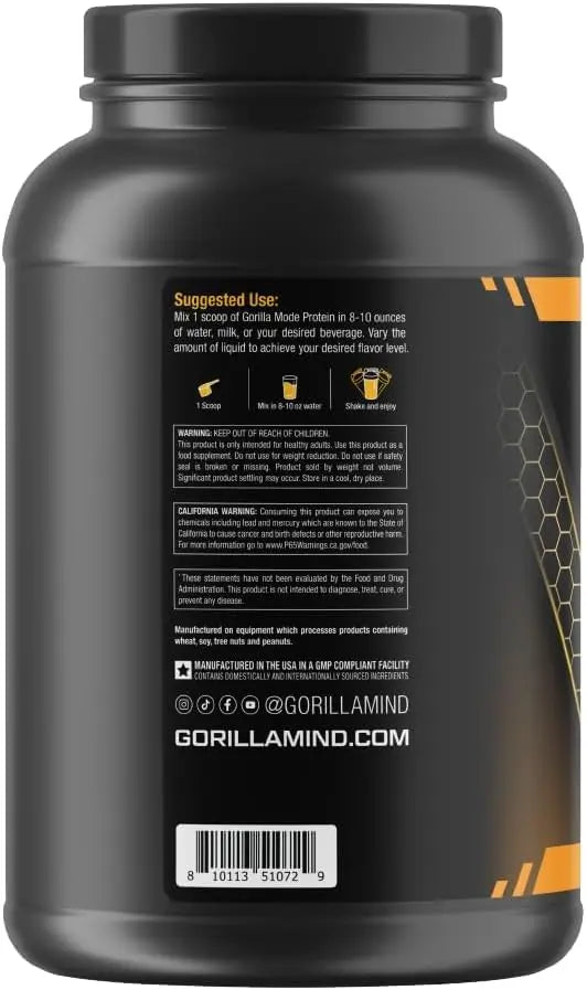 Gorilla Mode Premium Protein - Chocolate Peanut Butter / 24 Grams of Protein/Recover Gorilla Mind Au supplements