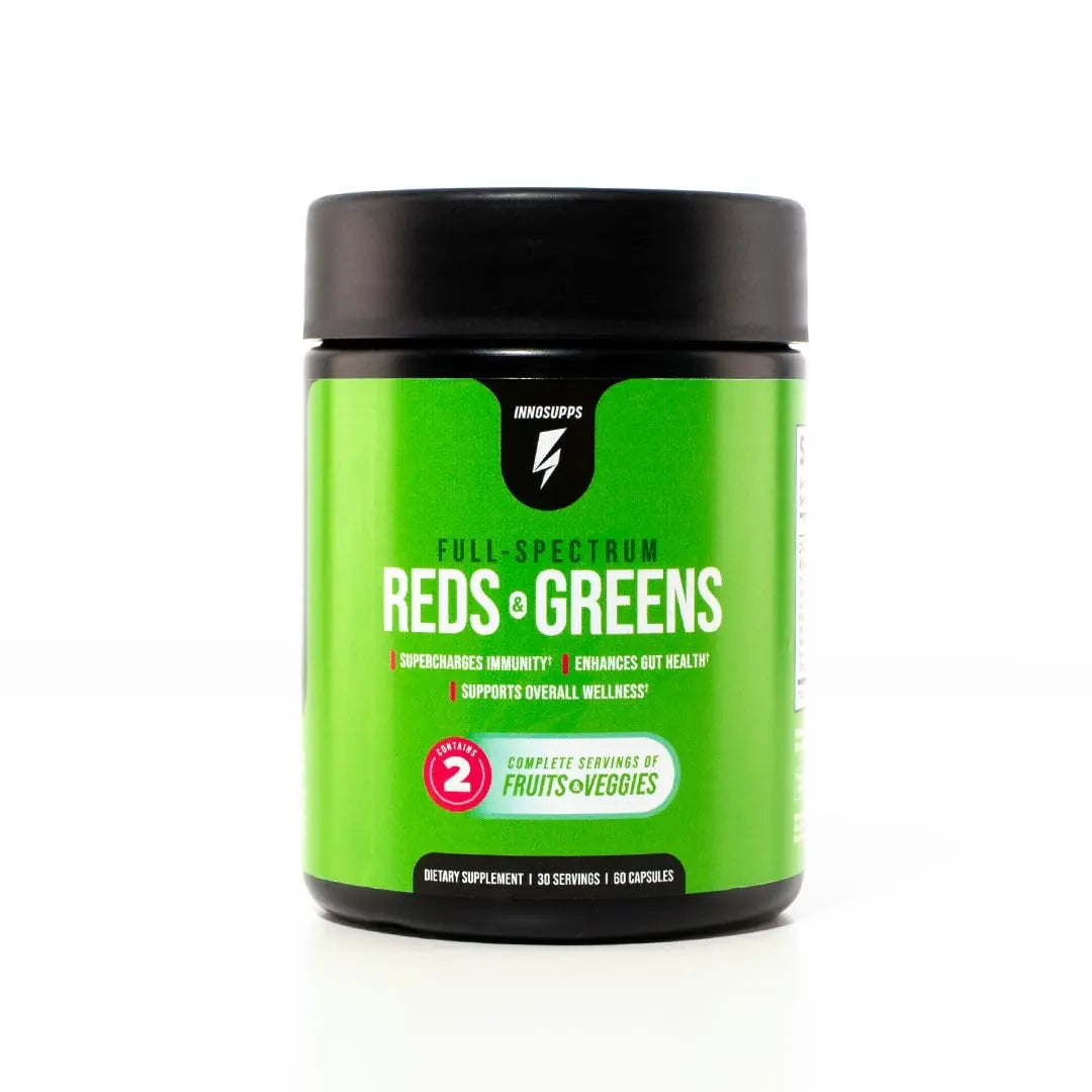 InnoSupps Full Spectrum Reds & Greens | PhytoServ, 2 Servings of Fruits + Veggies Per InnoSupps Au supplements