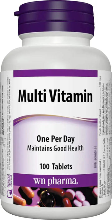 Multi-Vitamin with Vitamin E (dl-Alpha Tocopheryl Acetate) - 100 ta. Webber Naturals Au supplements