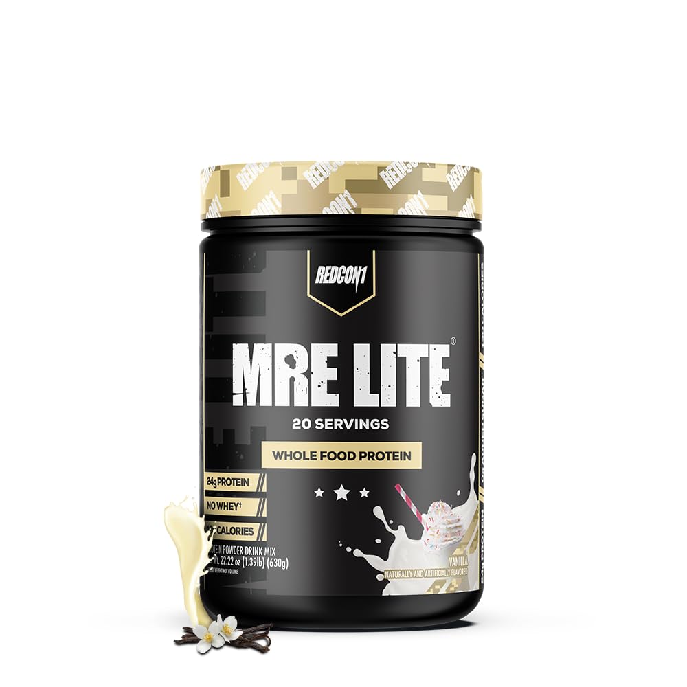 REDCON1 MRE Lite Whole Food Protein Powder, Vanilla - Low Carb & Whey Free Meal REDCON1 Au supplements